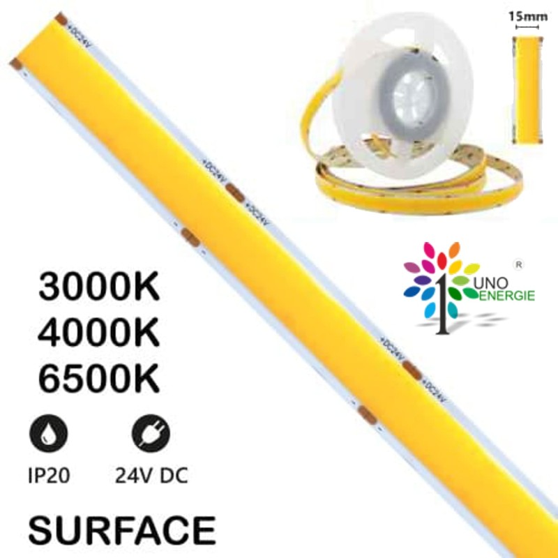 STRISCE LED COB SURFACE IP20 5m 3000K/4000K/6000K 24V