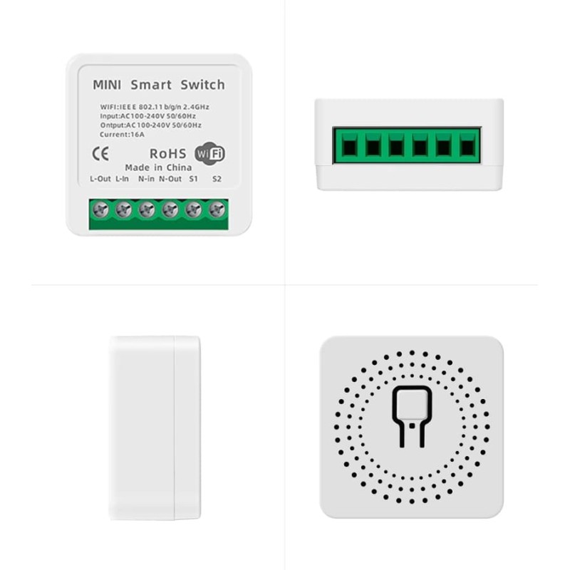 MINI interruttore intelligente modulo 16A WiFi ad incasso gestione da APP