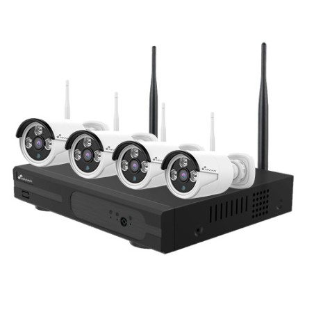 KIT CCTV WIFI NIVIAN 4CH 4 TELECAMERE IP