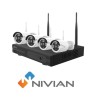 KIT CCTV WIFI NIVIAN 8CH 4 TELECAMERE IP