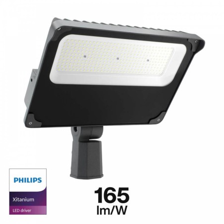 PROIETTORE LED 200W, IP65, 165lm/W - PHILIPS XITANIUM DRIVER - PER MPIANTI SPORTIVI CON SNODO PER PALO