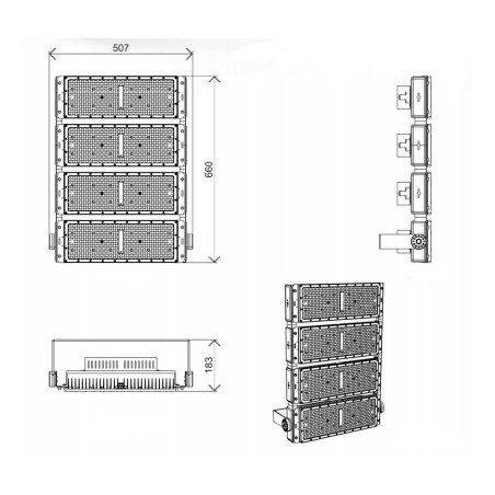 FARO MODULARE LED 800W - PHILIPS