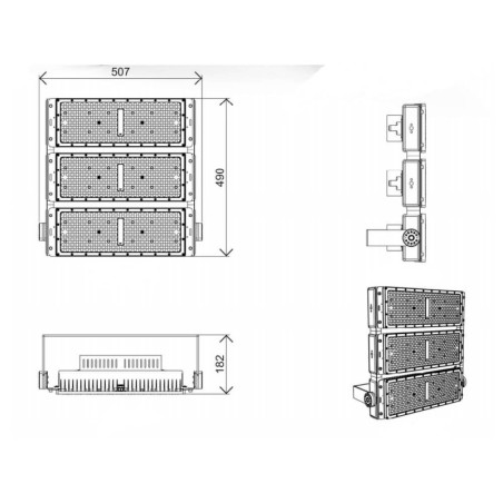 FARO MODULARE LED 600W - PHILIPS