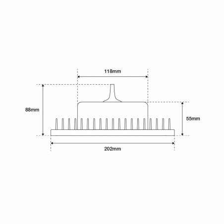 CAMPANA LED 80W, IP65, 8.800lm, 4000K, OSRAM CHIP