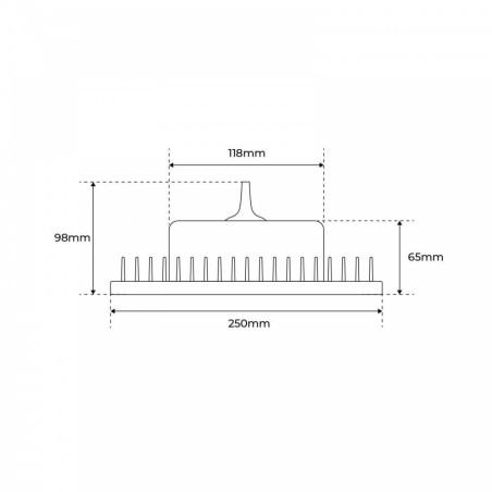 CAMPANA LED 100W, 140lm/w, IP65, IK08 - OSRAM LED