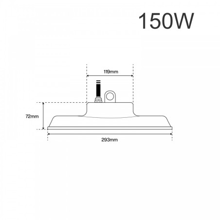 CAMAPNA LED 150W, 140lm/w, IP65, IK08 - OSRAM LED