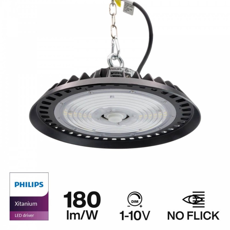 CAMPANA LED 100W/ 150W/200W PHILIPS XITANIUM DRIVER 180lm/W - DiMMERABILE 1-10V