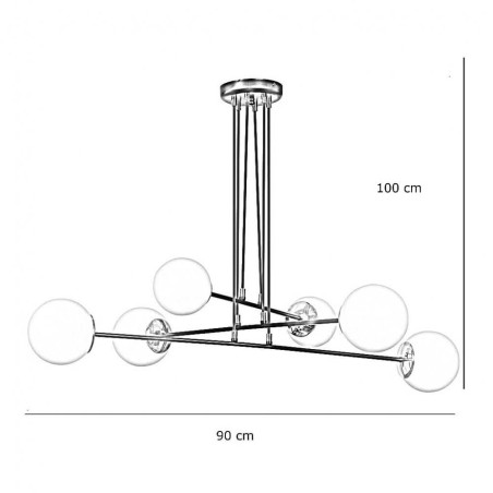 LAMPADARIO A SOSPENSIONE OGNIS 6 WHITE