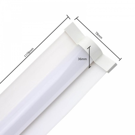 TUBO LED INTEGRATO STAGNO IP65 18W/36W 4000K