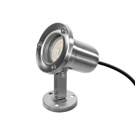 FARO AD IMMERSIONE PER PISCINE E FONTANE IP68 CON PORTALAMPADA GU5.3 A BASSA TENSIONE (12V/24V)