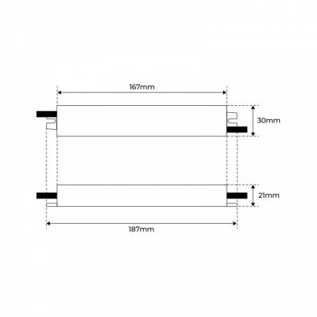 ALIMENTATORI 20W 24V, IP67 - SERIE BLACK