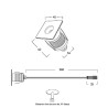 FARETTO 3W IP68 LED OSRAM 4000K QUADRATO - PROFESSIONAL