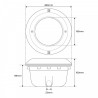 NICCHIA DA INCASSO PER LAMPADA PAR56 PER PISCINE IN LINER