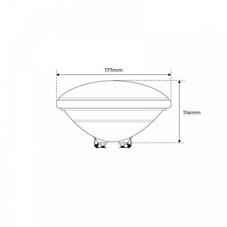 LAMPADA LED PAR56 18W, 12VAC, RGB MULTICOLRE Non Richiede Telecomando