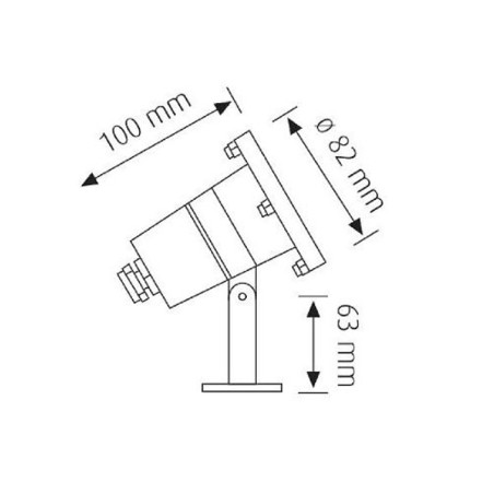 FARO AD IMMERSIONE PER PISCINE E FONTANE IP68  ATTACCO LAMPADA GU5.3 a bassa tensione (12V).