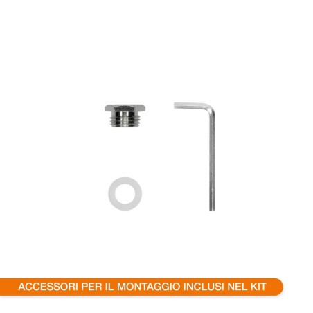 FARETTO CARRABILE MONODIREZIONE MR16 IP67 INOX 316, 12/24V, Nero