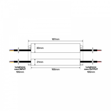 ALIMENTATORE 20W 12V IP67