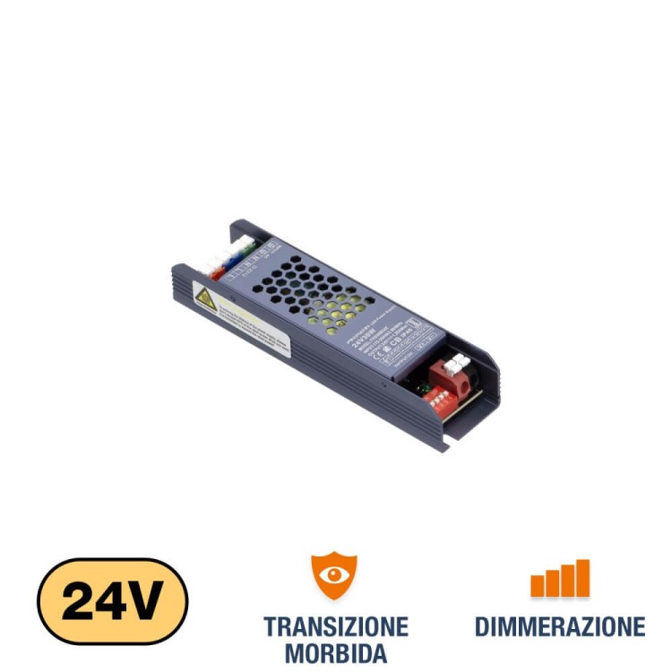 ALIMENTATORE 60W 24V IP40 CON DIMMER INTERGRATO