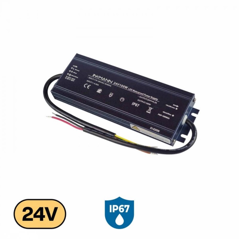 ALIMENTATORE 100W 24V, IP67 - SERIE BLACK