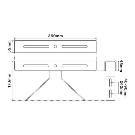 Supporto Angolare per Fari LED