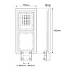 Armatura Stradale Solare 100W, 5.000k, Dimmerabile 75x135° Aut. 8h LED PHILIPS Lumileds