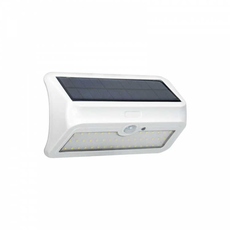 Applique LED Solare Bianca con Sensore Crepuscolare e Movimento TEMPERATURA COLORE LUCE 4200K