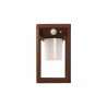 Applique da parete Solare con Sensore Movimento Corten IP54  TEMPERATURA COLORE LUCE 4000K