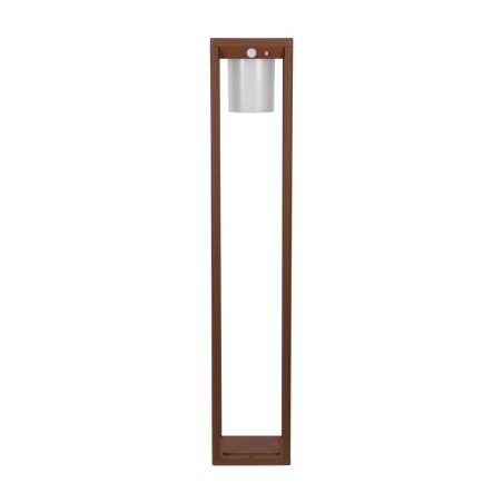 Paletto Lanterna Solare 80cm Corten con Sensore + Picchetto  TEMPERATURA COLORE LUCE 4000K