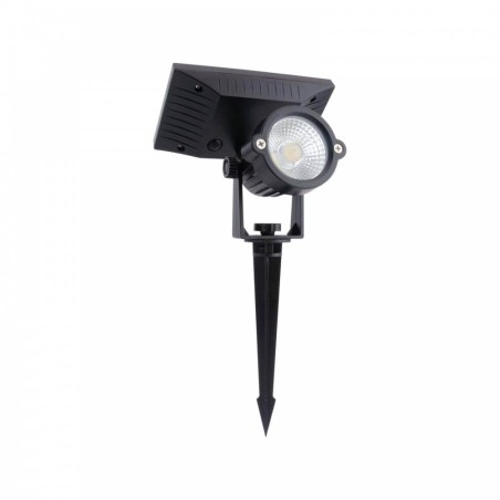 Faretto LED Solare 5W con Picchetto - IP65 TEMPERATURA COLORE LUCE 4000K