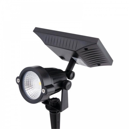 Faretto LED Solare 5W con Picchetto - IP65 TEMPERATURA COLORE LUCE 4000K