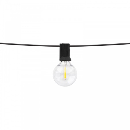 Catenaria SOLARE 10 Lampadine LED 0,5W, Bianco Caldo - 5.5m TEMPERATURA COLORE LUCE 2700K