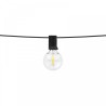 Catenaria SOLARE 10 Lampadine LED 0,5W, Bianco Caldo - 5.5m TEMPERATURA COLORE LUCE 2700K