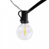 Catenaria SOLARE 10 Lampadine LED 0,5W, Bianco Caldo - 5.5m TEMPERATURA COLORE LUCE 2700K