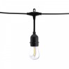 Catenaria SOLARE 15 Lampadine LED 1W, Bianco Caldo - 15m