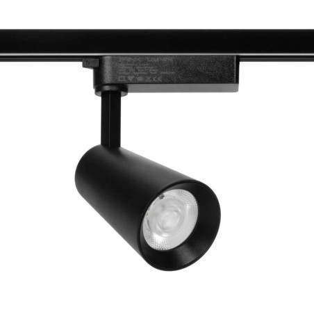 Faro LED 30W Monofase Nero CRI92 CCT Bianco Variabile 38° Bridgelux LED