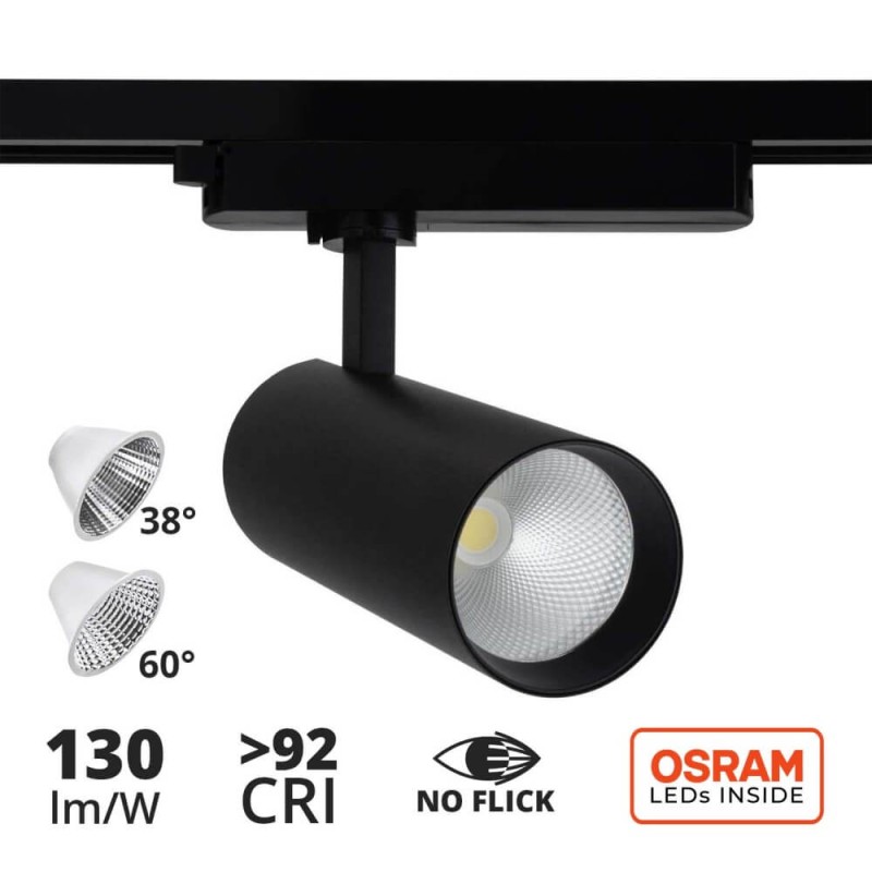 Faro LED 30W, Monofase, 38°/60°, 130lm/W, CRI92, no Flickering - OSRAM LED