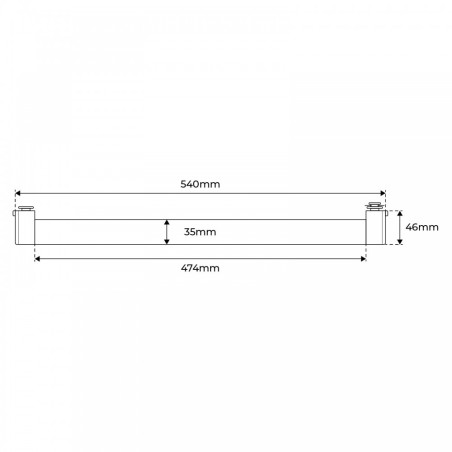 Faro LED Lineare 24W per Binario Monofase, Orientabile Bianco - OSRAM LED 100°