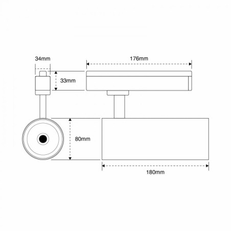 Faro LED 40W, Monofase, 38°/60°, 130LM/W, CRI92, no Flickering - OSRAM LED