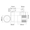 Faretto LED 40W per Binario Monofase, CRI92, 125lm/W, 100° - Bianco