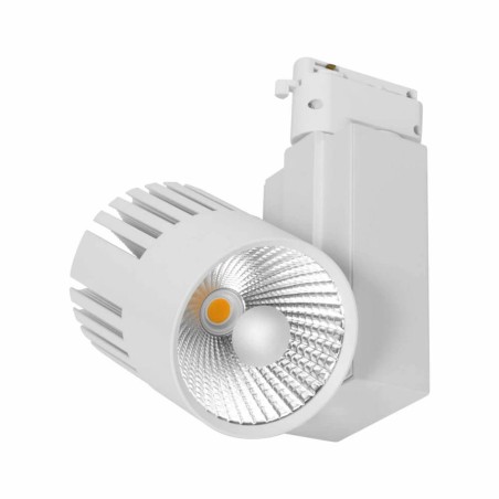 Faretto LED 40W per Binario Monofase, CRI92, 125lm/W, 100° - Bianco