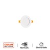 Pannello LED Rotondo 8W, 800lm, no Flickering, Foro Ø106-110mm, OSRAM LED - Dimmerabile