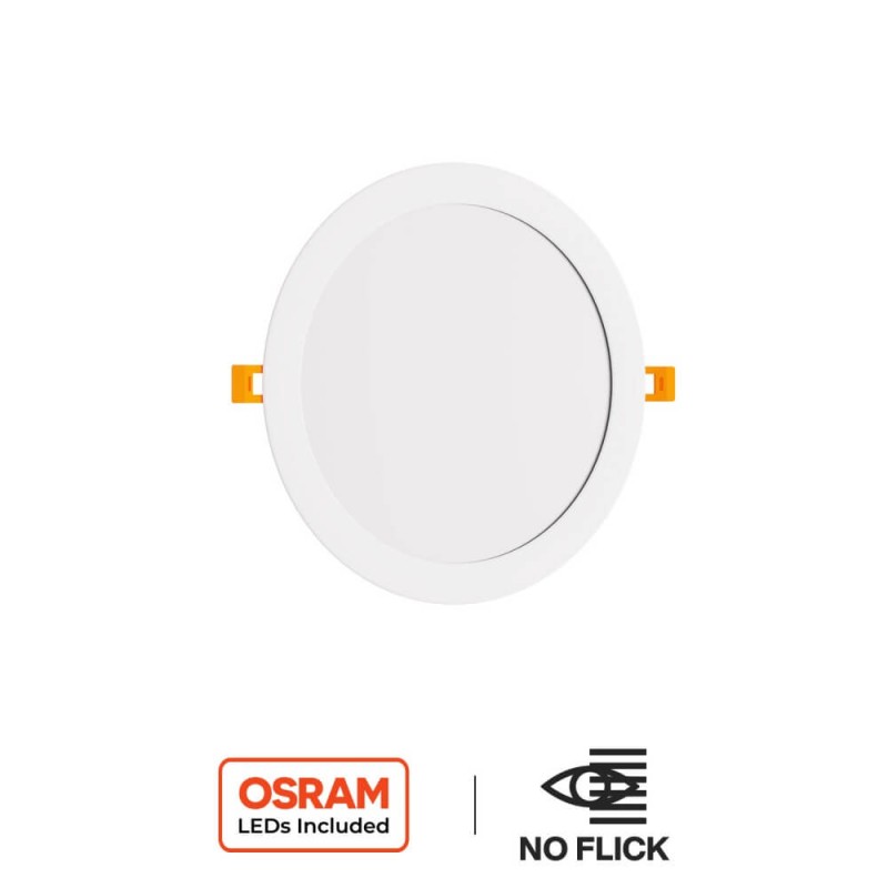 Pannello LED Rotondo 24W, 2.400lm, no Flickering, Foro Ø222-230mm, OSRAM LED