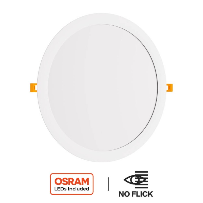 Pannello LED Rotondo 30W, 3.000lm, no Flickering, Foro Ø278-285mm, OSRAM LED