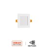 Pannello LED Quadrato 8W, 800lm, no Flickering, Foro Ø110x110mm, OSRAM LED