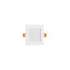 Pannello LED Quadrato 8W, 800lm, no Flickering, Foro Ø110x110mm, OSRAM LED