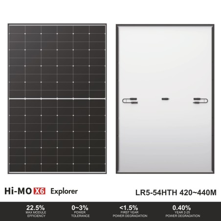 MODULO FV MONOCRISTALLINO 440W LONGI SOLAR Hi-MO X6 EXPLORER LR5-54HTH-440M