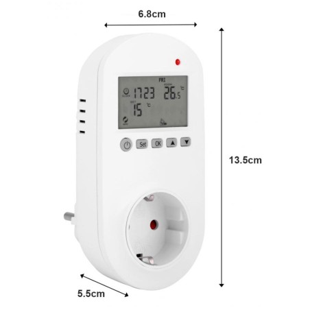 CronoTermostato Wifi a Presa controllabile a distanza da App RPlug-WiFi