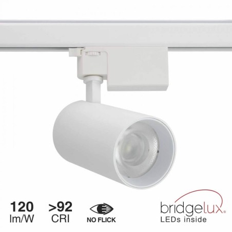 Faro LED 30W, Trifase, 60°, 120lm/W, CRI92, no Flickering - BRIDGELUX LED