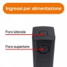 Kit Connettore di Alimentazione DX e Tappo Terminale Trifase Nero