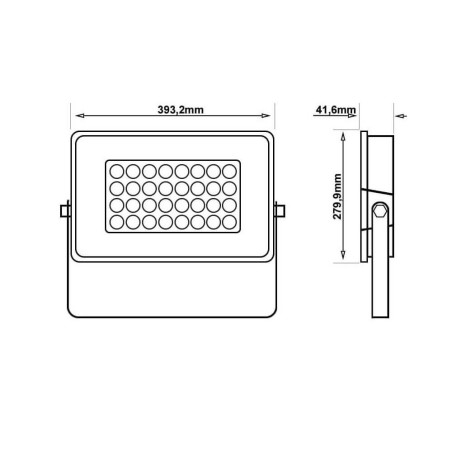 Proiettore LED 100/150/200W IP65, 120lm/W